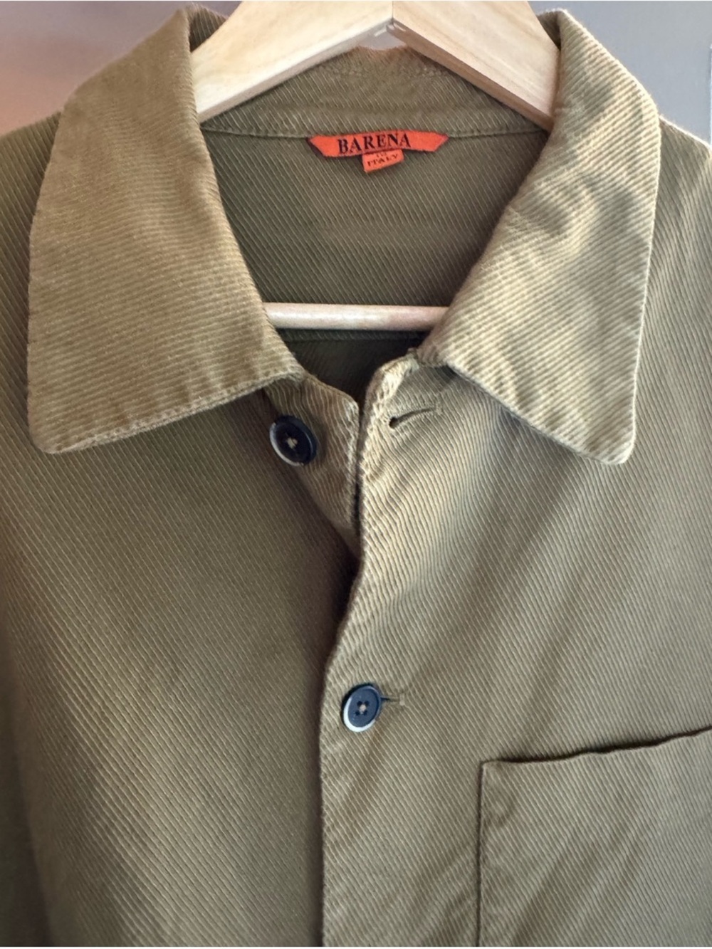 Barena Tan textured Men’s Shirt Jacket